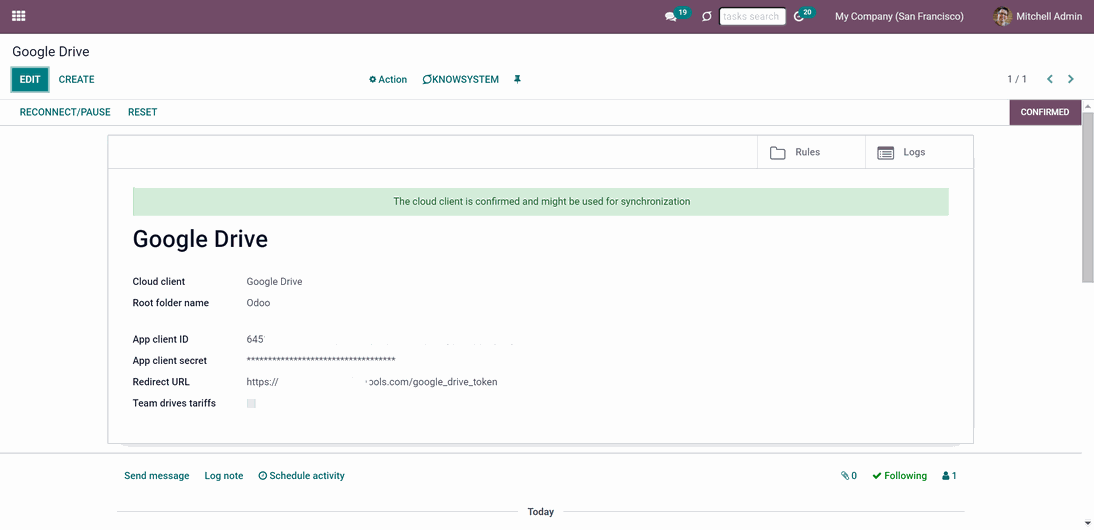 Odoo • Text and Image