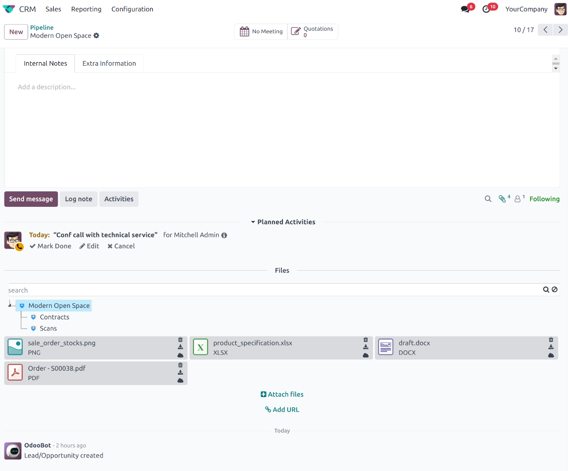 Dropbox: sync attachments